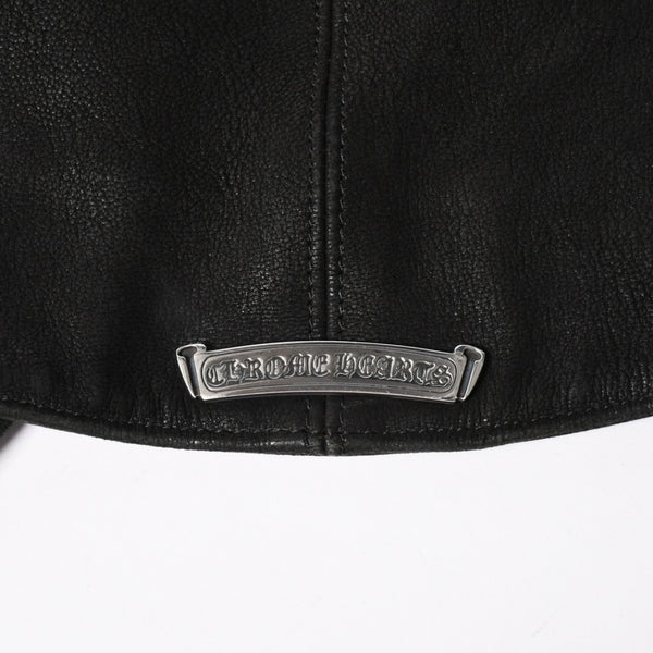 Very Good Condition CHROME HEARTS CLASSIC 2B DSTRY Classic 2B Destroy Leather Vest Size L Cross Ball Dagger Used 4a003827