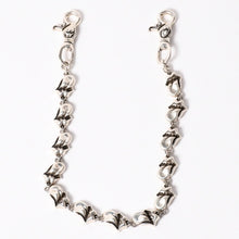 Load image into Gallery viewer, 極美品 CHROME HEARTS クロムハーツ 2クリップロング リップ＆タンウォレットチェーン 重量約339.0ｇ 全長約55cm 13リンク 中古 4a003756