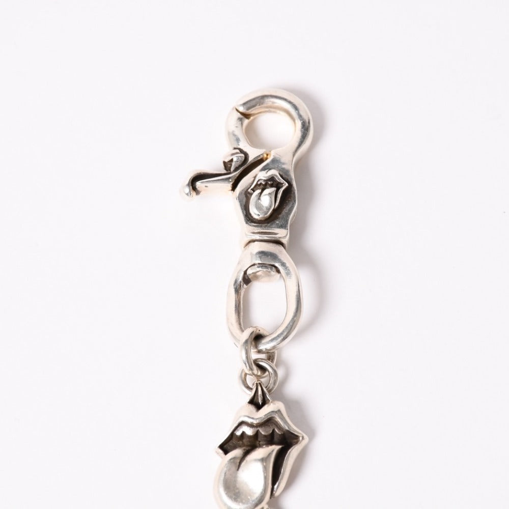 極美品 CHROME HEARTS クロムハーツ 2クリップロング リップ＆タンウォレットチェーン 重量約339.0ｇ 全長約55cm 13リンク 中古 4a003756