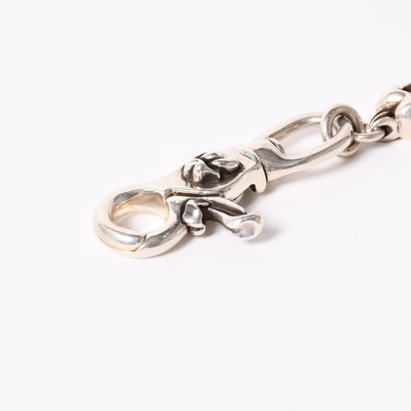 Very good condition CHROME HEARTS 2 clip long lip & tan wallet chain Weight approx. 339.0g Total length approx. 55cm 13 links Used 4a003756