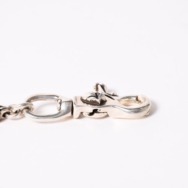 Very good condition CHROME HEARTS 2 clip long lip & tan wallet chain Weight approx. 339.0g Total length approx. 55cm 13 links Used 4a003756
