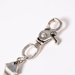Very good condition CHROME HEARTS 2 clip long lip & tan wallet chain Weight approx. 339.0g Total length approx. 55cm 13 links Used 4a003756