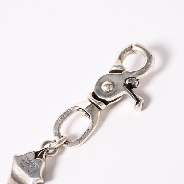 Very good condition CHROME HEARTS 2 clip long lip & tan wallet chain Weight approx. 339.0g Total length approx. 55cm 13 links Used 4a003756
