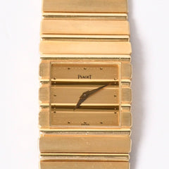 Piaget ピアジェ POLO ポロ 腕時計 7131C701 重量約146.35g K18YG 750刻印 クォーツ ゴールド文字盤 ガラスキズ 美品 中古 4a003590