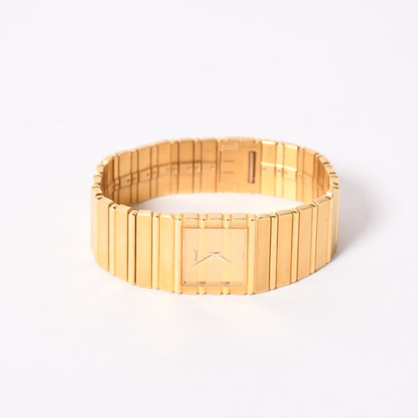 Piaget ピアジェ POLO ポロ 腕時計 7131C701 重量約146.35g K18YG 750刻印 クォーツ ゴールド文字盤 ガラスキズ 美品 中古 4a003590