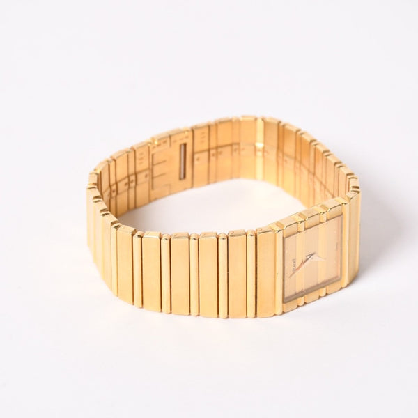 Piaget ピアジェ POLO ポロ 腕時計 7131C701 重量約146.35g K18YG 750刻印 クォーツ ゴールド文字盤 ガラスキズ 美品 中古 4a003590