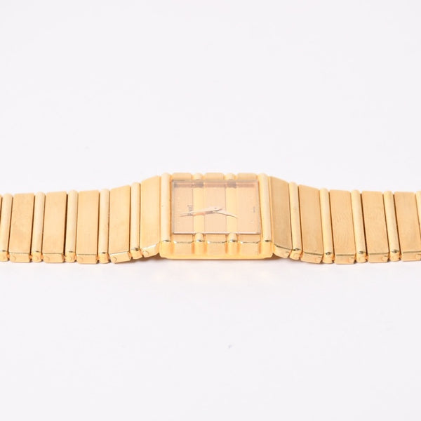 Piaget ピアジェ POLO ポロ 腕時計 7131C701 重量約146.35g K18YG 750刻印 クォーツ ゴールド文字盤 ガラスキズ 美品 中古 4a003590