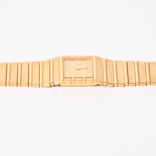 Piaget ピアジェ POLO ポロ 腕時計 7131C701 重量約146.35g K18YG 750刻印 クォーツ ゴールド文字盤 ガラスキズ 美品 中古 4a003590