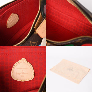 Very Good Condition LOUIS VUITTON Yayoi Kusama Multi Pochette Accessoire M46385 Monogram Canvas Multi Color Used 4a003834
