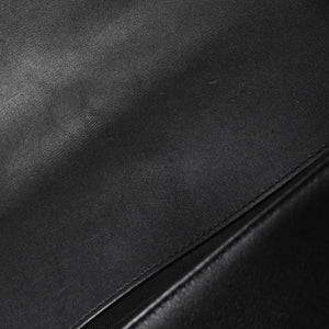 極美品 CHANEL シャネル ボーイシャネル チェーンショルダーバッグ 27番台 V字ステッチ シェブロン ココマーク ラムスキン ブラック 2way ゴールド金具 中古 4a003663