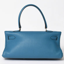 Load image into Gallery viewer, 極美品 HERMES エルメス SHOULDER KELLY ショルダーケリー ショルダーバッグ トリヨンクレマンス ブルージーン シルバー金具 □P刻印 中古 4a003833