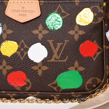 画像をギャラリービューアに読み込む, 極美品 LOUIS VUITTON ルイヴィトン 草間彌生 ミュルティ ポシェット アクセソワール M46385 モノグラムキャンバス マルチカラー 中古 4a003834