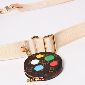 Very Good Condition LOUIS VUITTON Yayoi Kusama Multi Pochette Accessoire M46385 Monogram Canvas Multi Color Used 4a003834