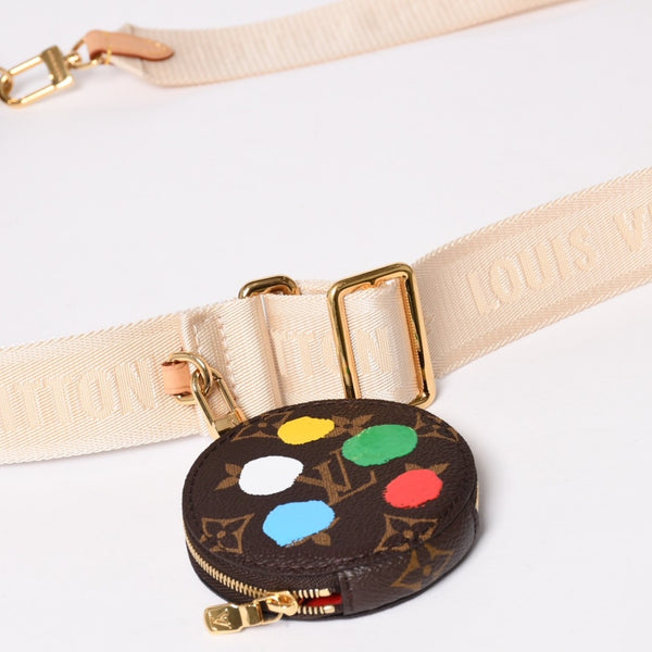 Very Good Condition LOUIS VUITTON Yayoi Kusama Multi Pochette Accessoire M46385 Monogram Canvas Multi Color Used 4a003834