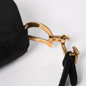Very Good Condition Christian Dior Saddle Bag Mini Strass One Shoulder Bag M447SCUCS Velvet Used 4a003836
