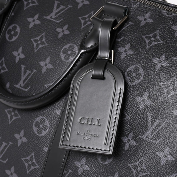 新品同様 LOUIS VUITTON ルイヴィトン キーポル バンドリエール55 ボストンバッグ M40605 モノグラムエクリプス 中古 4a004167