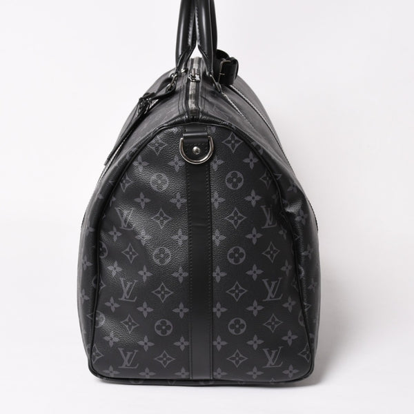 新品同様 LOUIS VUITTON ルイヴィトン キーポル バンドリエール55 ボストンバッグ M40605 モノグラムエクリプス 中古 4a004167