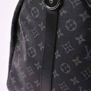 新品同様 LOUIS VUITTON ルイヴィトン キーポル バンドリエール55 ボストンバッグ M40605 モノグラムエクリプス 中古 4a004167