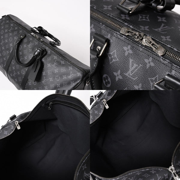 新品同様 LOUIS VUITTON ルイヴィトン キーポル バンドリエール55 ボストンバッグ M40605 モノグラムエクリプス 中古 4a004167