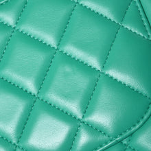 画像をギャラリービューアに読み込む, 新品同様 CHANEL シャネル デカマトラッセ30 グリーン Wフラップ Wチェーンショルダーバッグ A58600 16番台 ココマーク ラムスキン 中古 4a003840