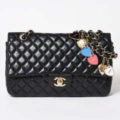 極美品 CHANEL シャネル マトラッセ25 チェーンショルダーバッグ A46514 12番台 バレンタイン限定 ココマーク ラムスキン 中古 4a003835