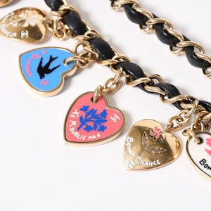 極美品 CHANEL シャネル マトラッセ25 チェーンショルダーバッグ A46514 12番台 バレンタイン限定 ココマーク ラムスキン 中古 4a003835
