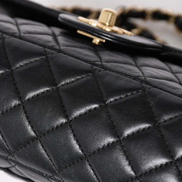 極美品 CHANEL シャネル マトラッセ25 チェーンショルダーバッグ A46514 12番台 バレンタイン限定 ココマーク ラムスキン 中古 4a003835