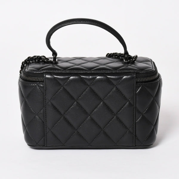 Very Good Condition CHANEL SO BLACK Vanity Chain Shoulder Bag AP2199 Random Number Coco Mark Used 4a003839