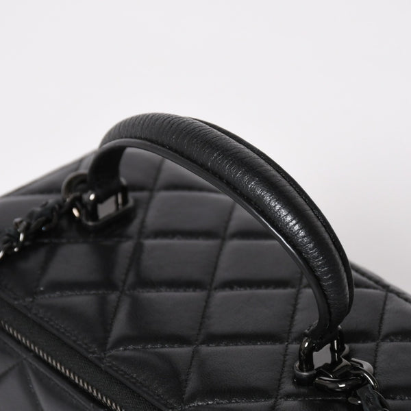 Very Good Condition CHANEL SO BLACK Vanity Chain Shoulder Bag AP2199 Random Number Coco Mark Used 4a003839