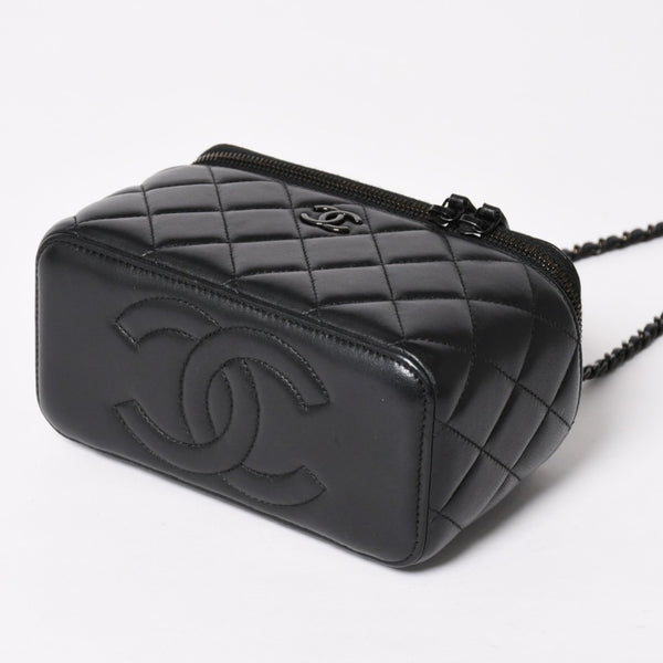 Very Good Condition CHANEL SO BLACK Vanity Chain Shoulder Bag AP2199 Random Number Coco Mark Used 4a003839