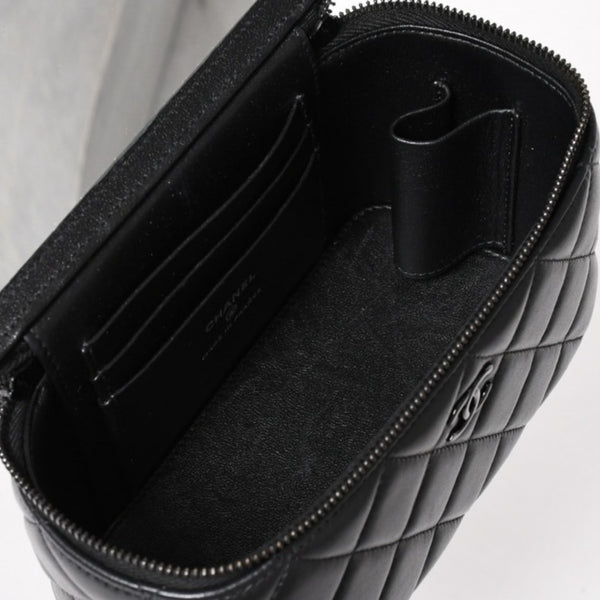 Very Good Condition CHANEL SO BLACK Vanity Chain Shoulder Bag AP2199 Random Number Coco Mark Used 4a003839