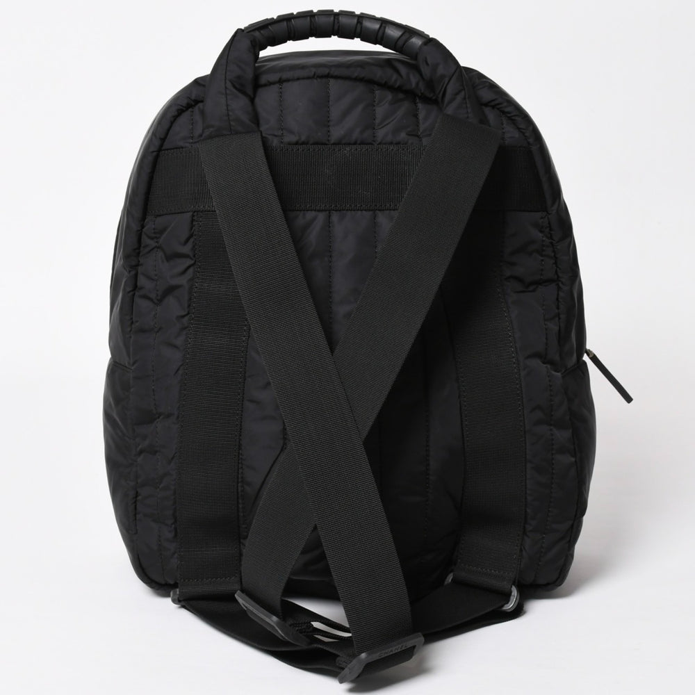 CHANEL シャネル スポーツライン バックパック リュック 10番台 ココマーク ナイロン ステッチ ブラック ホワイト 美品 中古 4a003832