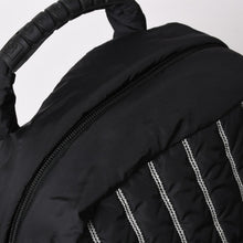 画像をギャラリービューアに読み込む, CHANEL シャネル スポーツライン バックパック リュック 10番台 ココマーク ナイロン ステッチ ブラック ホワイト 美品 中古 4a003832