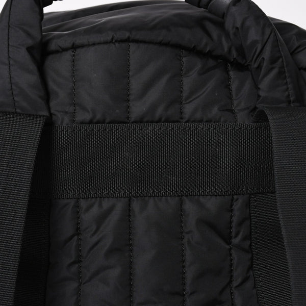 CHANEL CHANEL Sportsline Backpack Rucksack No. 10 Here Mark Nylon Stitch Black White Good Condition Used 4a003832