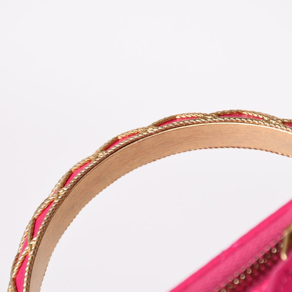 Very Good Condition CHANEL Vanity Chain Shoulder Bag AP1341 Random Number Coco Mark Lambskin Pink Gold Hardware Used 4a003842