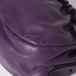 PRADA One shoulder bag BR3927 Triangle logo plate Triangle plate Nappa leather Purple Silver hardware Good condition Used 4a003488