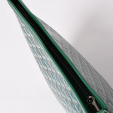 画像をギャラリービューアに読み込む, 新品同様 GOYARD ゴヤール コンティポーチ CONTIPPMLTY09CL09P クラッチバッグ グリーン PVC レザー シルバー金具 中古 4a003845