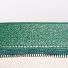 画像をギャラリービューアに読み込む, 新品同様 GOYARD ゴヤール コンティポーチ CONTIPPMLTY09CL09P クラッチバッグ グリーン PVC レザー シルバー金具 中古 4a003845