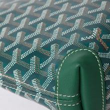 画像をギャラリービューアに読み込む, 新品同様 GOYARD ゴヤール コンティポーチ CONTIPPMLTY09CL09P クラッチバッグ グリーン PVC レザー シルバー金具 中古 4a003845