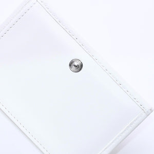 極美品 CHANEL シャネル CHANEL 19 スモールフラップウォレット 三つ折り財布 AP1064 32番台 ココマーク ラムスキン ホワイト 中古 4a003636