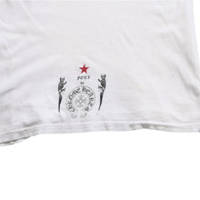 画像をギャラリービューアに読み込む, CHROME HEARTS クロムハーツ Joe Foti Dog Star Skull Tee ホースシュー CHプラス ホワイト Tシャツ Sサイズ スカルフェイス ドッグプリント スター 良品 中古 4a003851