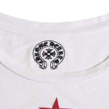 画像をギャラリービューアに読み込む, CHROME HEARTS クロムハーツ Joe Foti Dog Star Skull Tee ホースシュー CHプラス ホワイト Tシャツ Sサイズ スカルフェイス ドッグプリント スター 良品 中古 4a003851