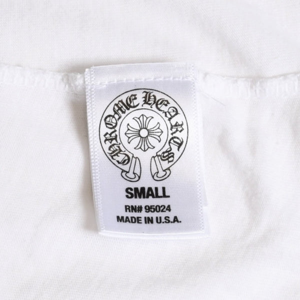 CHROME HEARTS クロムハーツ Joe Foti Dog Star Skull Tee ホースシュー CHプラス ホワイト Tシャツ Sサイズ スカルフェイス ドッグプリント スター 良品 中古 4a003851