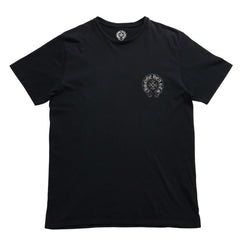CHROME HEARTS クロムハーツ ホースシュー CHプラス 半袖Tシャツ ネイビー スクロールラベル Mサイズ カットソー 美品 中古 4a003852