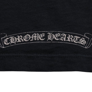 CHROME HEARTS クロムハーツ ホースシュー CHプラス 半袖Tシャツ ネイビー スクロールラベル Mサイズ カットソー 美品 中古 4a003852