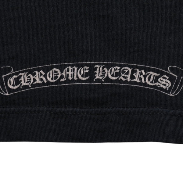 CHROME HEARTS クロムハーツ ホースシュー CHプラス 半袖Tシャツ ネイビー スクロールラベル Mサイズ カットソー 美品 中古 4a003852