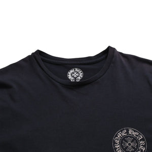 CHROME HEARTS クロムハーツ ホースシュー CHプラス 半袖Tシャツ ネイビー スクロールラベル Mサイズ カットソー 美品 中古 4a003852