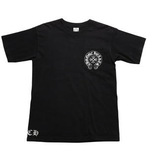 CHROME HEARTS Old Model Horseshoe&スPrinted Pocket T-Shirt, Size M, Horseshoe, CH Cross, Scroll Label, White, Excellent Condition, Used, 4a003868