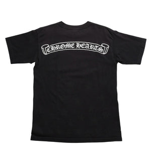 CHROME HEARTS Old Model Horseshoe&スPrinted Pocket T-Shirt, Size M, Horseshoe, CH Cross, Scroll Label, White, Excellent Condition, Used, 4a003868
