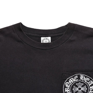 CHROME HEARTS Old Model Horseshoe&スPrinted Pocket T-Shirt, Size M, Horseshoe, CH Cross, Scroll Label, White, Excellent Condition, Used, 4a003868